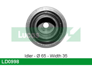 LUCAS ENGINE DRIVE LD0998 įtempiklio skriemulys, paskirstymo diržas
ETC8560