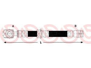 BREMBO T 85 109 stabdžių žarnelė 
 Stabdžių sistema -> Stabdžių žarnelės
83623805083, 1987476945, BFH5428
