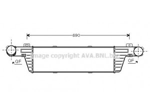 AVA QUALITY COOLING MSA4315 tarpinis suslėgto oro aušintuvas, kompresorius 
 Variklis -> Oro tiekimas -> Įkrovos agregatas (turbo/superįkrova) -> Tarpinis suslėgto oro aušintuvas
2105001500, 2105002100