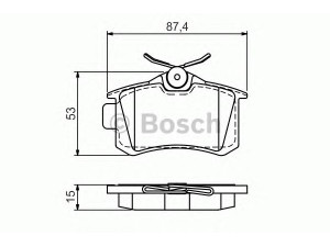 BOSCH 0 986 494 519 stabdžių trinkelių rinkinys, diskinis stabdys 
 Techninės priežiūros dalys -> Papildomas remontas
4250 56, 4250 56, 1H0 698 451 H