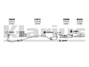 KLARIUS 360502E išmetimo sistema 
 Išmetimo sistema -> Išmetimo sistema, visa