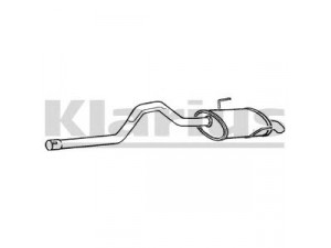 KLARIUS 250533 galinis duslintuvas 
 Išmetimo sistema -> Duslintuvas
6025310954