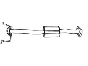 WALKER 15675 vidurinis duslintuvas 
 Išmetimo sistema -> Duslintuvas
F20240300, F20240300B, F22640300
