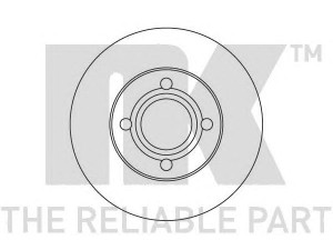 NK 204719 stabdžių diskas 
 Dviratė transporto priemonės -> Stabdžių sistema -> Stabdžių diskai / priedai
431615301A, 443615301A, 443615301B