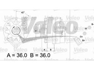 VALEO 433479 kintamosios srovės generatorius
6005003151, 7700683200, 6005003151