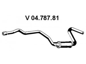 EBERSPÄCHER 04.787.81 priekinis duslintuvas 
 Išmetimo sistema -> Duslintuvas
1 496 917, 5 029 644, 6 176 067