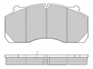 E.T.F. 12-5304 stabdžių trinkelių rinkinys, diskinis stabdys
2995552, 254625