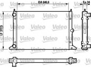 VALEO 732797 radiatorius, variklio aušinimas 
 Aušinimo sistema -> Radiatorius/alyvos aušintuvas -> Radiatorius/dalys
7M0121253K, 98VW8005AA, 7M0121253K