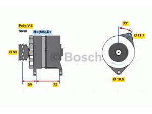 BOSCH 0 986 037 160 kintamosios srovės generatorius 
 Elektros įranga -> Kint. sr. generatorius/dalys -> Kintamosios srovės generatorius
7702247, 77603411, 77603411
