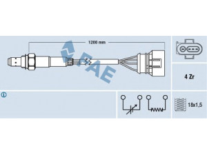 FAE 77460 lambda jutiklis 
 Išmetimo sistema -> Jutiklis/zondas
021 906 265 AG, 071 906 265