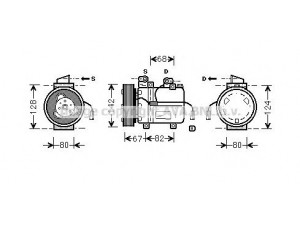 PRASCO DWK037 kompresorius, oro kondicionierius 
 Oro kondicionavimas -> Kompresorius/dalys
6611303115, 6611303115