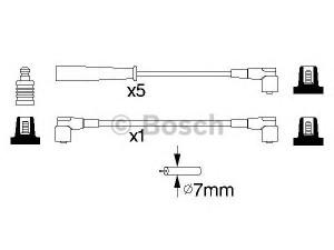 BOSCH 0 986 356 753 uždegimo laido komplektas 
 Kibirkšties / kaitinamasis uždegimas -> Uždegimo laidai/jungtys