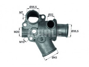 MAHLE ORIGINAL TI 94 80D termostatas, aušinimo skystis 
 Aušinimo sistema -> Termostatas/tarpiklis -> Thermostat
60808795, 7729545
