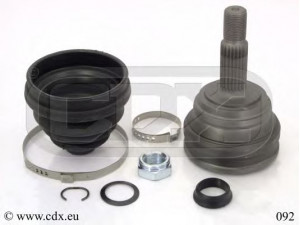 CDX 092 jungčių komplektas, kardaninis velenas 
 Ratų pavara -> Sujungimai/komplektas
191407311B, 191407311C, 191407311F