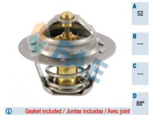 FAE 5204388 termostatas, aušinimo skystis 
 Aušinimo sistema -> Termostatas/tarpiklis -> Thermostat
GTS 301, PEL 10016, PEL10016