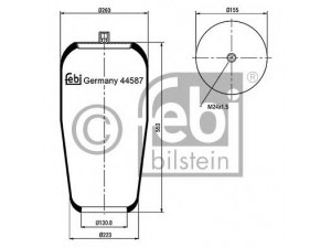 FEBI BILSTEIN 44587 dėklas, pneumatinė pakaba
945 327 00 01