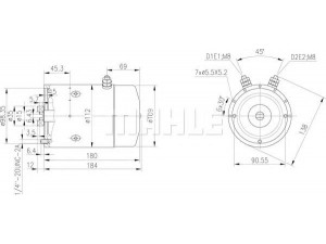 MAHLE ORIGINAL MM 88 elektrovariklis