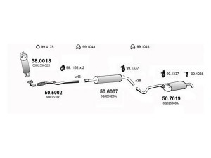 ASSO ART3777 išmetimo sistema 
 Išmetimo sistema -> Išmetimo sistema, visa