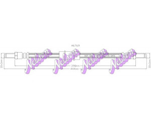 Brovex-Nelson H6769 stabdžių žarnelė 
 Stabdžių sistema -> Stabdžių žarnelės
0060522545, 116584554400, 60522545