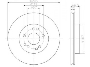 HELLA PAGID 8DD 355 102-761 stabdžių diskas 
 Stabdžių sistema -> Diskinis stabdys -> Stabdžių diskas
1244211512, 124421151264, A1244211512