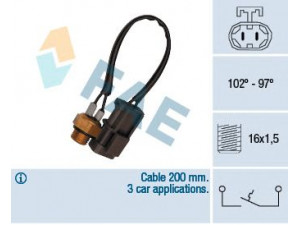 FAE 37770 temperatūros jungiklis, radiatoriaus ventiliatorius 
 Aušinimo sistema -> Siuntimo blokas, aušinimo skysčio temperatūra
21595-64A00, 21595-74Y10