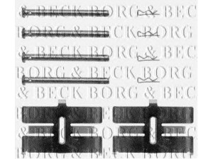 BORG & BECK BBK1025 priedų komplektas, diskinių stabdžių trinkelės 
 Stabdžių sistema -> Diskinis stabdys -> Stabdžių dalys/priedai