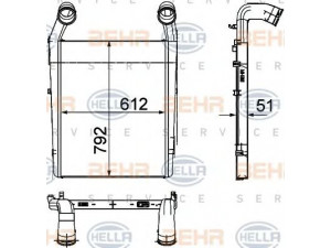 HELLA 8ML 376 732-721 tarpinis suslėgto oro aušintuvas, kompresorius
WG9 918 530 002