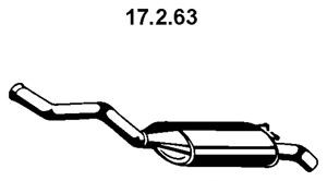 EBERSPÄCHER 17.2.63 galinis duslintuvas
77 00 811 240, 77 00 876 247, 77 01 470 156