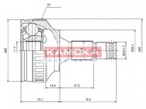 KAMOKA 6974 jungčių komplektas, kardaninis velenas 
 Ratų pavara -> Sujungimai/komplektas
3272Y3, 3272Y3