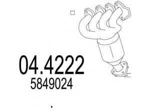 MTS 04.4222 katalizatoriaus keitiklis 
 Išmetimo sistema -> Katalizatoriaus keitiklis
5849024