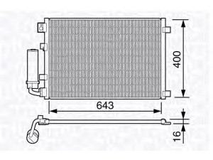MAGNETI MARELLI 350203670000 kondensatorius, oro kondicionierius 
 Oro kondicionavimas -> Kondensatorius