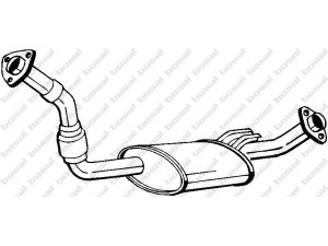 BOSAL 281-689 priekinis duslintuvas 
 Išmetimo sistema -> Duslintuvas
17401-17051