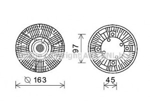 AVA QUALITY COOLING MEC262 sankaba, radiatoriaus ventiliatorius 
 Aušinimo sistema -> Radiatoriaus ventiliatorius
9042000422, 9042000523, 9042000822