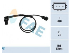 FAE 79113 RPM jutiklis, variklio valdymas 
 Variklis -> Variklio elektra
1238228, 6238377, 90506103, 9174621