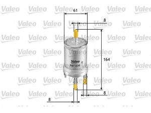 VALEO 587030 kuro filtras 
 Techninės priežiūros dalys -> Papildomas remontas
1K0201051C, 1K0201051K, 1K0201051C