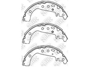 NiBK FN2383 stabdžių trinkelių komplektas