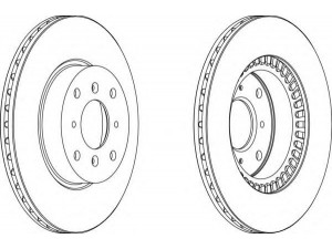 FERODO DDF453 stabdžių diskas 
 Stabdžių sistema -> Diskinis stabdys -> Stabdžių diskas
45251SD4E00, 45251SG0000, 45251SG0J00