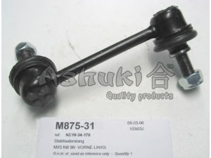 ASHUKI M875-31 šarnyro stabilizatorius 
 Ašies montavimas/vairavimo mechanizmas/ratai -> Stabilizatorius/fiksatoriai -> Savaime išsilyginanti atrama
NC10-34-170