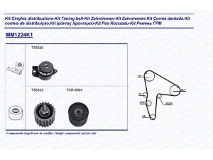 MAGNETI MARELLI 341312241101 paskirstymo diržo komplektas 
 Techninės priežiūros dalys -> Papildomas remontas