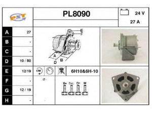 SNRA PL8090 kintamosios srovės generatorius
0041548702