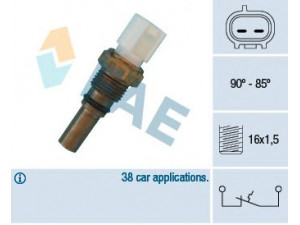 FAE 36540 temperatūros jungiklis, radiatoriaus ventiliatorius 
 Aušinimo sistema -> Siuntimo blokas, aušinimo skysčio temperatūra
89428-33010