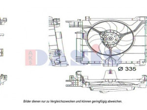 AKS DASIS 128173N ventiliatorius, radiatoriaus 
 Aušinimo sistema -> Oro aušinimas
0002009323, A0002009323