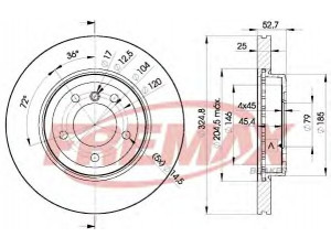 FREMAX BD-6071 stabdžių diskas 
 Dviratė transporto priemonės -> Stabdžių sistema -> Stabdžių diskai / priedai
3410 1 166 071