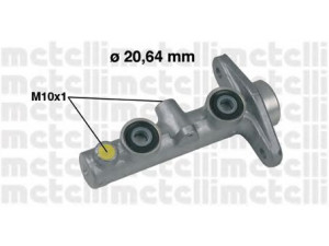 METELLI 05-0497 pagrindinis cilindras, stabdžiai 
 Stabdžių sistema -> Pagrindinis stabdžių cilindras
46100-S04-A02