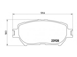 BREMBO P 83 062 stabdžių trinkelių rinkinys, diskinis stabdys 
 Techninės priežiūros dalys -> Papildomas remontas
0446506030, 0446530340, 0446533240