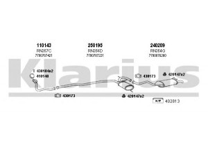 KLARIUS 720299E išmetimo sistema