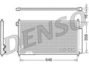 DENSO DCN40009 kondensatorius, oro kondicionierius 
 Oro kondicionavimas -> Kondensatorius
80101SEFE11