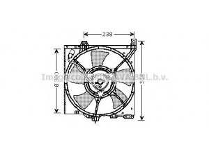 AVA QUALITY COOLING DN7505 ventiliatorius, radiatoriaus 
 Aušinimo sistema -> Oro aušinimas
214818Z000, 214834B100, 2148658Y00