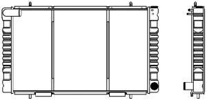 SAKURA  Automotive 1261-0304 radiatorius, variklio aušinimas