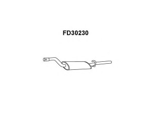 VENEPORTE FD30230 galinis duslintuvas 
 Išmetimo sistema -> Duslintuvas
1583381, 1583590, 5019295, 6058191